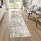 UERMEI 2X8 Washable Runner Rug for Hallway: Soft Neutral Modern Abstract Area by UERMEI