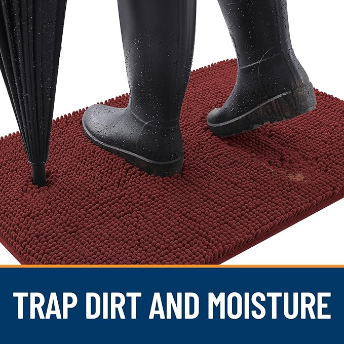 OLANLY Dog Door Mat for Muddy Paws 30x20, Absorbs Moisture and Dirt, Absorbent - Image 2