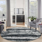 KOZYFLY Circle Rug 6Ft Modern Abstract Ombre Area Rug - Image 3