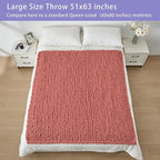 Bigacogo Chunky Knit Throw Blanket - Image 5
