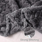 Exclusivo Mezcla Dark Grey Fleece Throw Blanket - Image 6