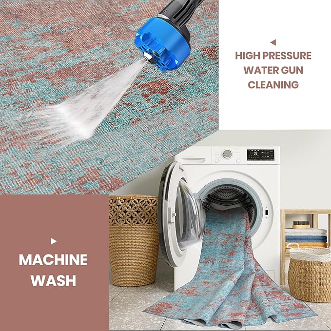 Washable Rugs 8x10 Area Rugs for Living Room-Modern Abstract Rugs for Bedroom - Image 3