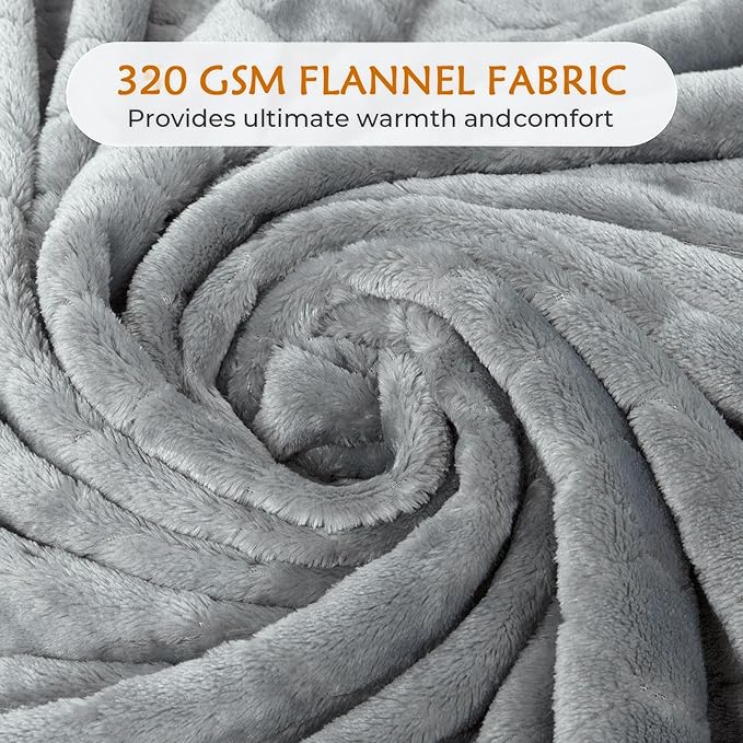 TOONOW Fleece Bed Blanket Queen Size 90x90 inches, Super Soft Fluffy Fuzzy - Image 6