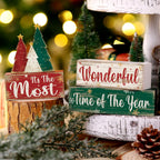 Moucuny 4 Pcs Christmas Tree Table Decorations