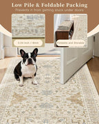 Madane Hallway Runner Rug 4x8 Wide: Washable Thin Runners - Image 6