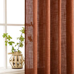 MIULEE Burnt Orange Curtains 72 Inch Length - Image 5