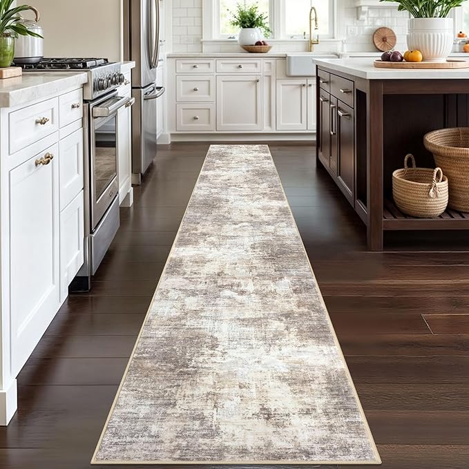 IOHOUZE Abstract Runner Rug 2x12 Ft Washable Runners - Image 2