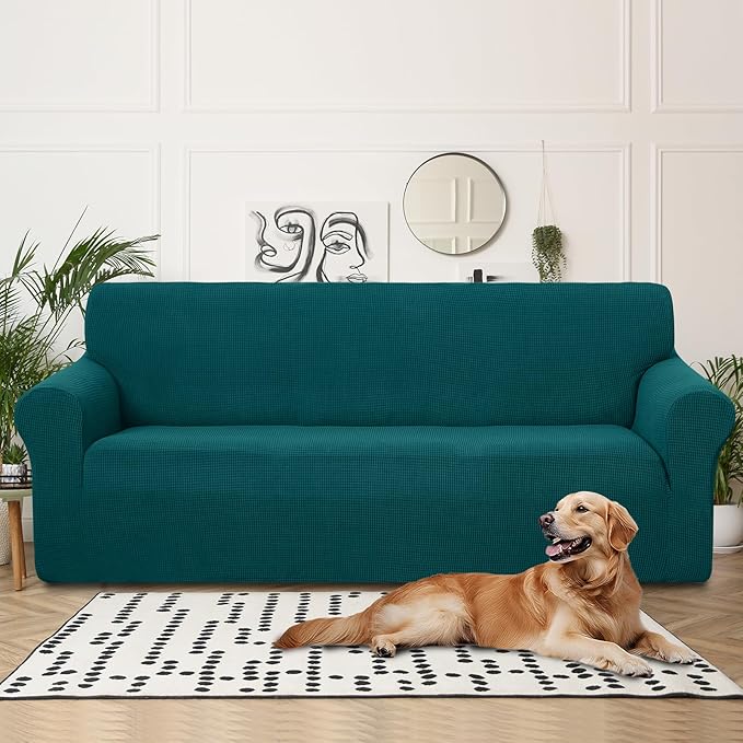 U-NICE HOME 4 Seater Stretch Couch Cover Sofa Cover Washable Sofa Slipcover - Image 2