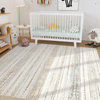 Nakagishi Area Rug 6x9 Living Room: Washable Boho Large Neutral Soft Farmhouse - Image 8