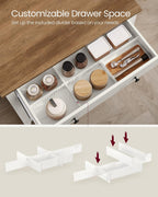 VASAGLE Buffet Cabinet, Coffee Bar with a Drawer, Adjustable Shelf