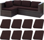 8Pcs Stretch Patio Cushion Covers, Outdoor Couch Covers Replacement, Outdoor by BIETYONE