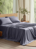 Bedsure PureWoven 100% Rayon Derived from Bamboo, Queen Sheets, 4 Pieces