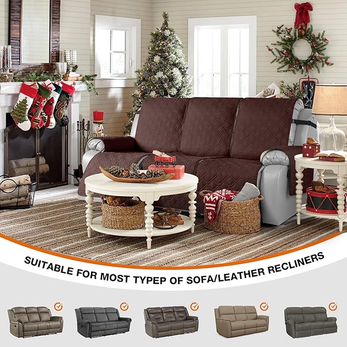 VANSOFY Waterproof Recliner Couch Covers, Sofa Covers 1-Piece Washable - Image 4
