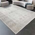 7x9 Area Rugs for Living Room, Thin Washable Rug, Non-Slip Foldable Area Rug - Image 6