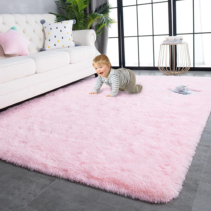 TWINNIS Super Soft Shaggy Rugs Fluffy Carpets, 4x5.9 Feet, Indoor Modern Plush by TWINNIS