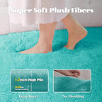 2x6 Runner Rug for Bedroom: Fluffy Shag Soft Washable Rugs Small Fuzzy Plush - Image 3
