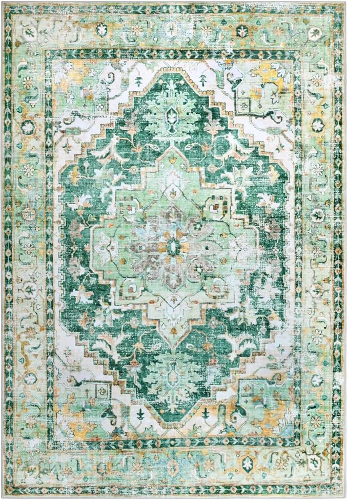 8x10 Boho Area Rug, Machine Washable Area Rugs 8x10 - Image 2