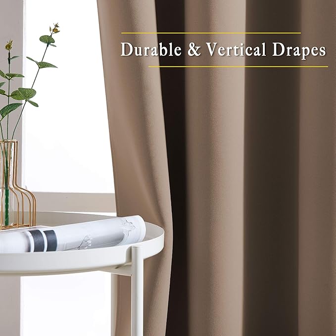NICETOWN Blackout Curtains 84 inch Length 2 Panels Set - Image 5