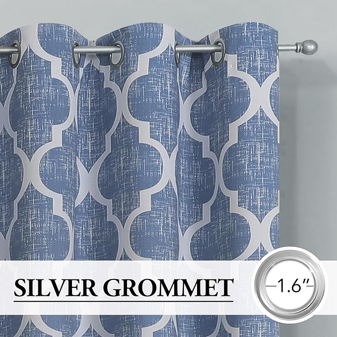 Beauoop 100% Blackout Curtains 63 Inches Long 2 Panels - Image 2