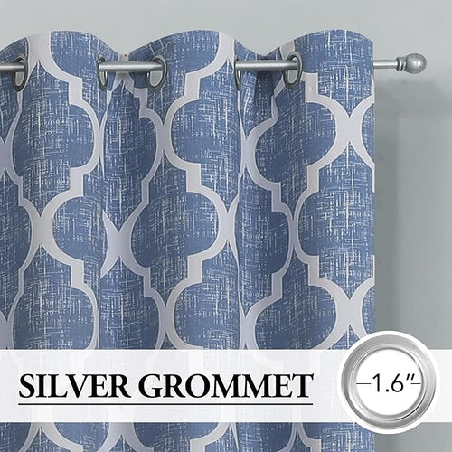 Beauoop 100% Blackout Curtains 72 Inches Long 2 Panels - Image 2
