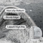 5x7 Ft Shag Area Rug for Bedroom, Tie Dyed Ultra Soft Fluffy Furry Rugs for - Image 5