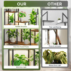 CODACE Plant Stand Indoor with Grow Light - 71 Inches Tall Plant Shelf
