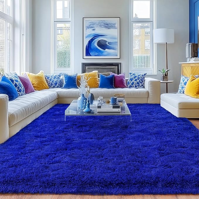 Rugs for Bedroom 4x6, Soft Shaggy Modern Shag Area Rug for Living Room by Quntue
