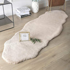 Ashler Faux Fur Rug, Upgraded Soft Faux Rabbit Fur, 2 x 6 Feet, Machine - Image 6