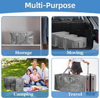 Gray Moving Bags 200LB Heavy Duty 12 Pack Storage Bags
