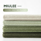 MIULEE Decorative Throw Pillow Covers Set of 4 Summer Light Green Gradient - Image 4