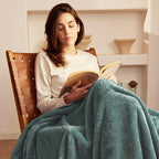 Exclusivo Mezcla Plush Fuzzy Fleece Bed Blanket Queen Size, Super Soft - Image 2