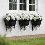 Daynight 4 Pcs Hydrangea Artificial Flowers Outdoor Silk Bouquets, UV Resistant Faux Hydrangeas Flowers for Table Vase Centerpieces Outside Party Wedding Baby Shower Home Outdoor Decor (4, White)