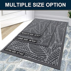 Colorxy Waterproof Doormat, Sturdy Natural Rubber Front Indoor Mat, Non Slip - Image 7