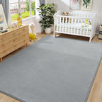 Amearea Modern Area Rugs for Bedroom Living Room, 4x6 Feet Grey Thickened - Image 8