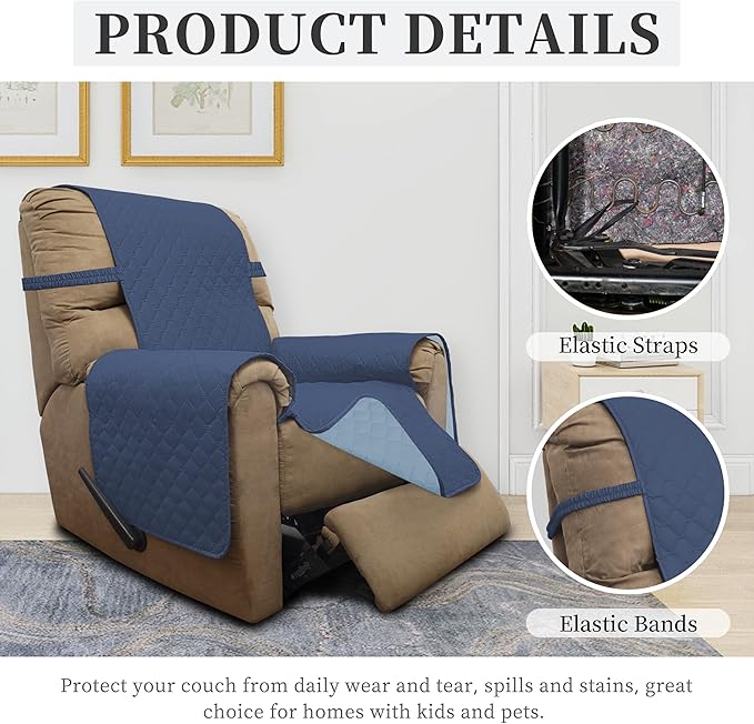 ISSUNTEX Double Protection 100% Waterproof Recliner Covers - Image 5