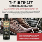 Bick 4 Leather Conditioner & Cleaner, Won't Darken Boots, Couch, Bags 8 oz