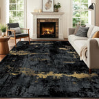 Washable Area Rugs 7'x9' Non-Slip Modern Abstract Soft - Image 4