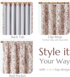 jinchan Blackout Floral Curtains - Image 4