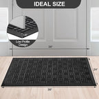 Mibao Front Door Mat, Heavy Duty Durable Welcome Mat - Image 2