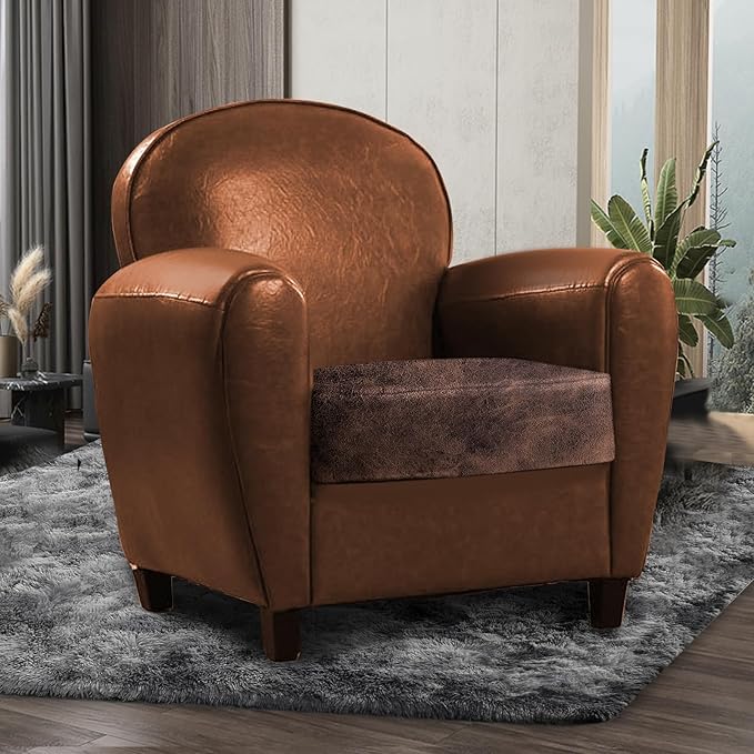 Leather Look Couch Cushion Covers Sofa Seat Slipcovers Sets Couches Furniture - Image 2