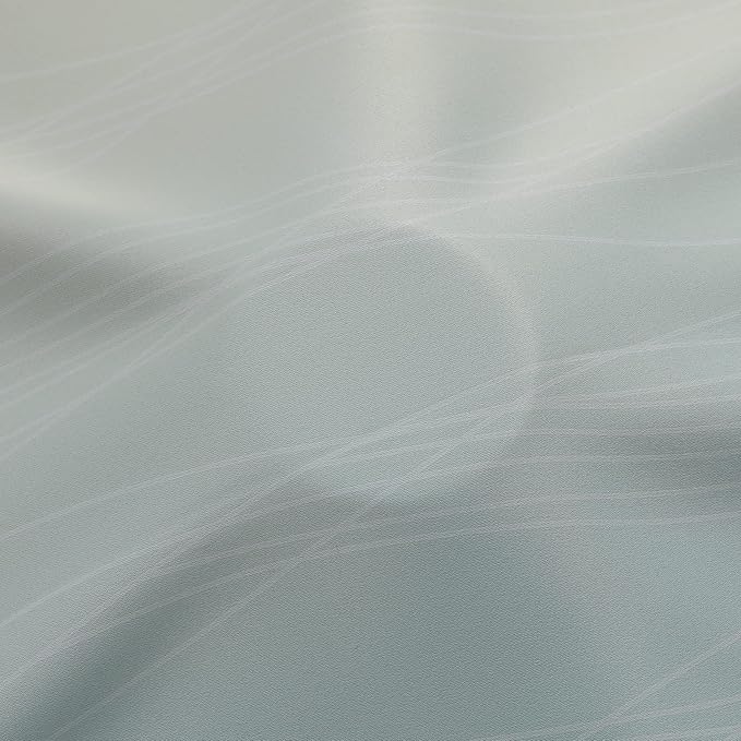 Estelar Textiler Aqua and Beige Gradient Blackout Curtains - Image 8