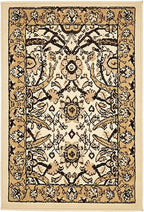 Unique Loom Espahan Collection Area Rug - Cape Cod (2' 2" x 3' 1" Rectangle, Ivory/ Beige)