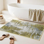 Entrance Rugs Indoor 2x3 Green Entry Rug Washable Abstract Small Area Rug - Image 4
