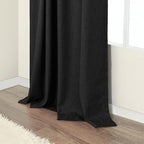 Pitalk Black Curtains for Bedroom 90 Inches Long Sound Proof Modern Window - Image 8