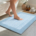 Bathroom Rugs 30x20 Non Slip Washable, Light Blue Bath Mat by Unknown