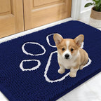 OLANLY Dog Door Mat for Muddy Paws 24x16, Paw Print Design, Absorbs Moisture by OLANLY