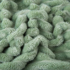 Sage Green Fleece Throw Blanket 50”×60” - Image 6