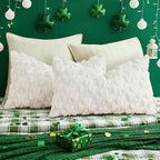 decorUhome St. Patrick’s Day Shamrock Pillow Covers 12x20 Inch Set of 2 - Image 5