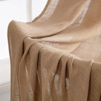 MIULEE Light Brown Linen Curtains 63 Inch Length 2 Panels - Image 6
