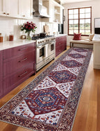SERISSA Runner Rug for Hallways, Extra Long Boho Rug Ultra Soft Vintage - Image 2